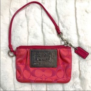 Coach Fuchsia Wristlet